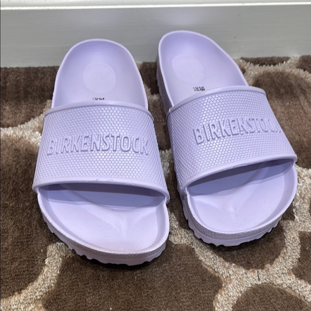 Birkenstock Light Purple Slide Sandals size 38 (7/7.5)